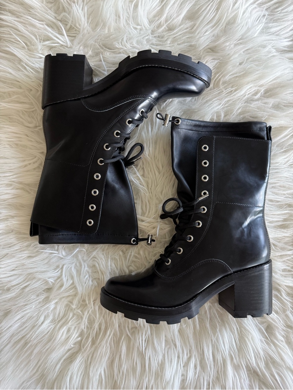 Sigerson Morrison Gladys Moto Combat Boots